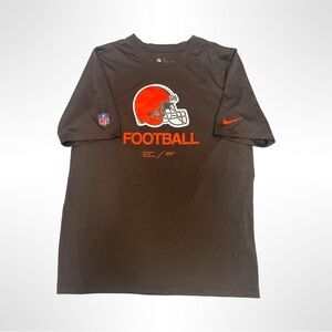 Nike‎ Men's Brown Football T-Shirt NFL youth size XL/adult small